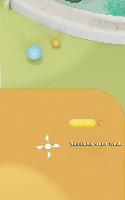 Children’s spinning bath toys set with duck and elephant design for fun water play and sensory learning.